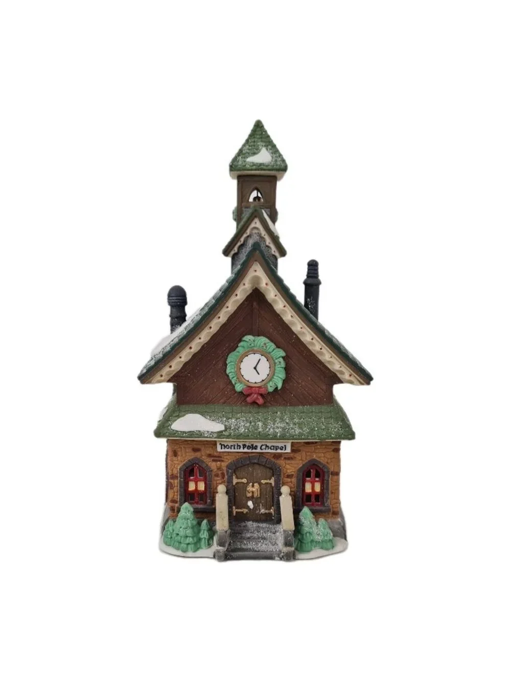 Department 56 North Pole Chapel 5626-0 North Pole Series Handpainted Porcelain